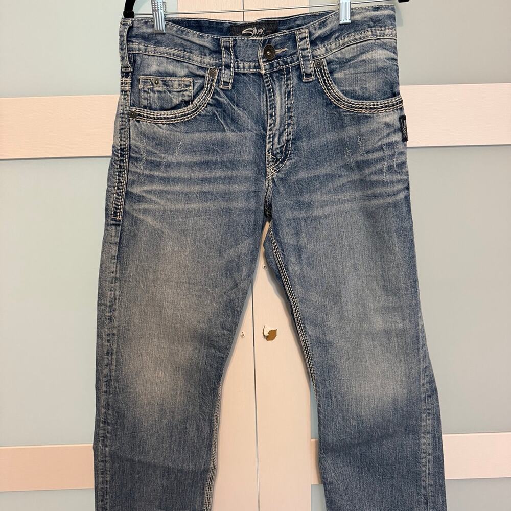 Silver Jeans Co. Gordie Men’s Jeans W31 L30 Medium Wash Straight Fit Denim